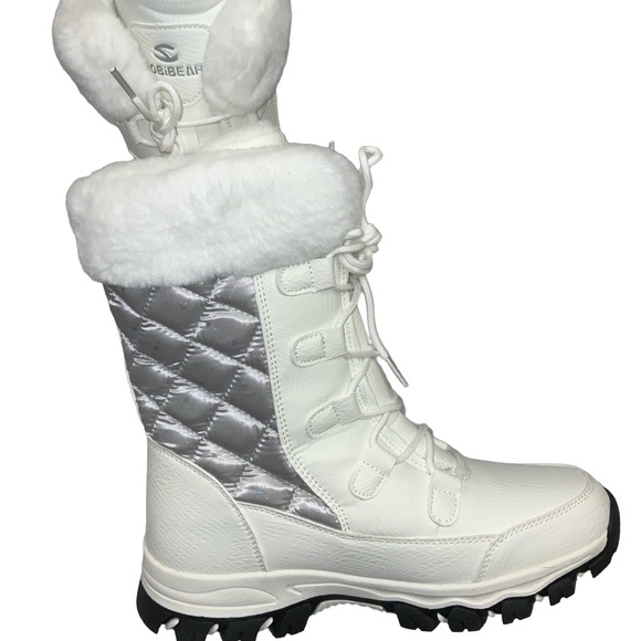 HOBIBEAR Women’s 🌸Faux Fur🌸 Anti-Slip Waterproof Winter Snow Boots - SZ 9 - Picture 6 of 16